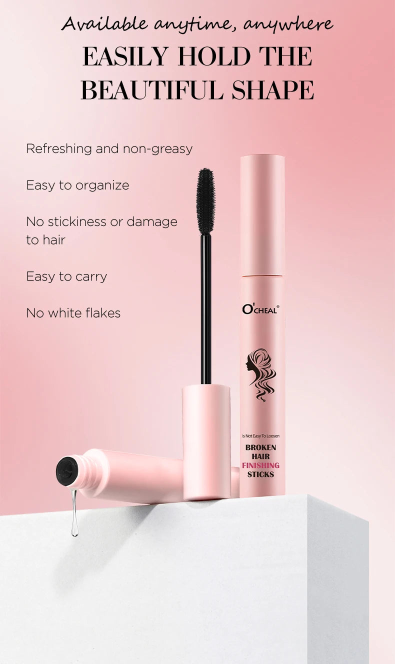 OCHEAL Broken Hair Artifact Finishing Hair Wax Stick Anti-fried Clean Hair Spray Fix Stick Wax Anti-frizz Cream Stick Portable